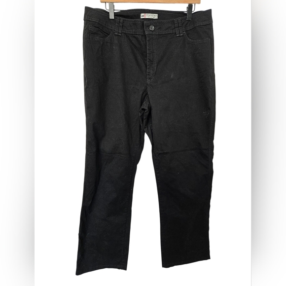 Lee Classic Fit Black Trousers Size 18 - Picture 1 of 4